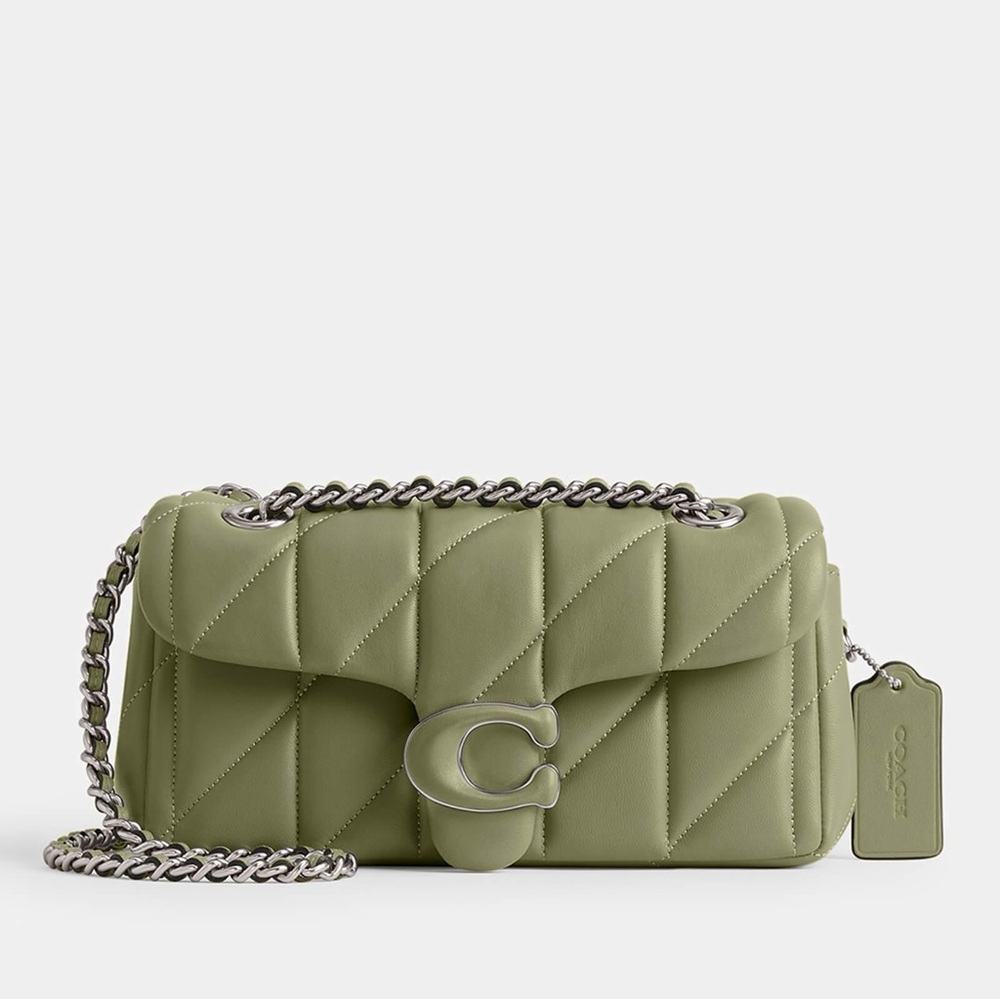 Coach Quilted Tabby Shoulder 20 green moss
